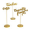 1 - 24 Gold Calligraphy Table Numbers Image 1