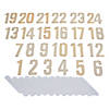 1 - 24 Gold Mirror Table Numbers Image 1