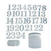 1 - 24 Silver Glitter Table Numbers Image 1