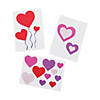 1&quot; - 3 1/4&quot; Bulk 48 Pc. Glitter Heart Paper Shapes Image 1