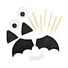 1 3/4" &#8211; 2 3/4" Vampire Bat Pumpkin Wood Decorating Craft Kit - Makes 12 Image 1