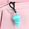 1 3/4" 3D Printed Jellyfish Extending Plastic Keychains - 6 Pc. Image 1
