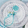 1 3/4" Aqua Blue Swirl Blueberry Lollipops - 24 Pc. Image 2