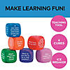 1 3/4" Assorted Bright Colors Foam Conversation Cubes - 6 Pc. Image 1