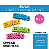 1 3/4" Bright Colors Be Kind Word-Shaped Rubber Erasers - 24 Pc. Image 2