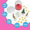 1 3/4" x 2 1/2" Dr. Seuss&#8482; The Grinch Christmas Glitter Snow Globe Craft Kit - Makes 12 Image 2