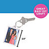 1 3/4&quot; x 2 1/2&quot; Picture Frame Clear Plastic Keychains &amp;#8211; 12 Pc. Image 1