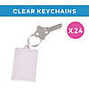1 3/4&quot; x 2 1/2&quot; Picture Frame Clear Plastic Keychains &amp;#8211; 12 Pc. Image 2