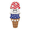 1 3/4&quot; x 4 1/2&quot; Patriotic Ice Cream Cone Magnet Craft Kit - Makes 12 Image 1