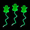 1 3/4 x 8" Bulk Glow-in-the-Dark Sticky Ghosts on String - 72 Pc. Image 1