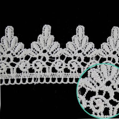 1 3/4"x30 Yards White Venice Lace Trim Image 1