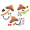 1/4" - 5 1/2" Scarecrow Pumpkin Decorating Foam Craft Kit - Makes 12 Image 1