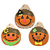 1/4&quot; - 5 1/2&quot; Scarecrow Pumpkin Decorating Foam Craft Kit - Makes 12 Image 1