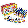 1.4 oz. Bulk 30 Pc. 6-Color Glitter Glue Bottle Classpack Image 1