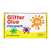 1.4 oz. Bulk 30 Pc. 6-Color Glitter Glue Bottle Classpack Image 1