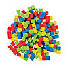 1/4" Red, Blue, Green & Yellow Foam Counting Cubes Manipulatives - 200 Pc. Image 1