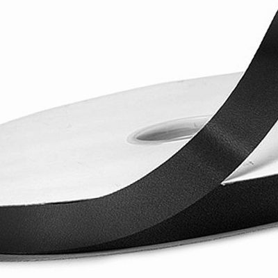 1/4"x100 yard Black Polyester Satin Gift Ribbon Image 3