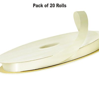 1/4"x100 yard Ivory Polyester Satin Gift Ribbon Image 1