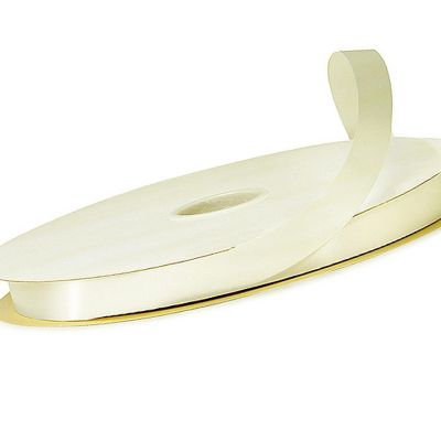 1/4"x100 yard Ivory Polyester Satin Gift Ribbon Image 3