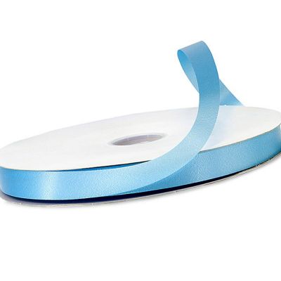1/4"x100 yard Light Blue Polyester Satin Gift Ribbon Image 1