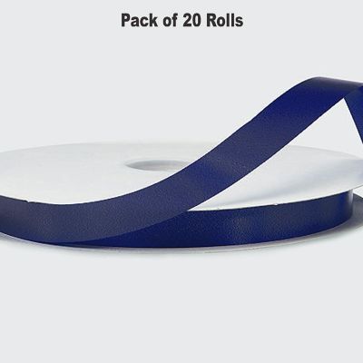 1/4"x100 yard Navy Blue Polyester Satin Gift Ribbon Image 1