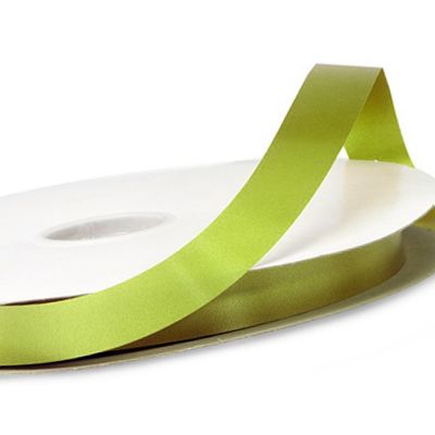 1/4"x100 yard Olive Polyester Satin Gift Ribbon Image 2