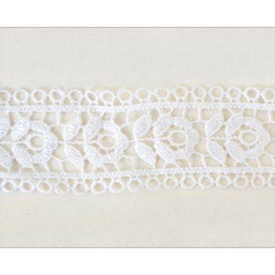 1.5"x30 Yards White Venise Lace Trim Image 1