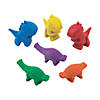 1" 6-Color Dinosaur-Shaped Novelty Crayons - 24 Pc. Image 1