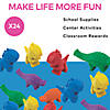 1" 6-Color Dinosaur-Shaped Novelty Crayons - 24 Pc. Image 2