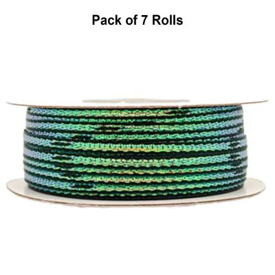 1/8"x50 yards Hunter Green Organza Pull Bows Ribbon Image 1