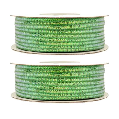 1/8"x50 yards Sage Organza Pull Bows Ribbon Image 1