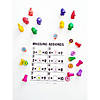 1" Bright Color Math Numbers & Symbols Plastic Stampers &#8211; 19 Pc. Image 1