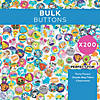 1" Bulk 200 Pc. Mini Fun Designs Metal Button Assortment Image 2