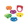 1" Bulk 48 Pc. Bright Colors Googly Eyes Plastic Rings Image 1
