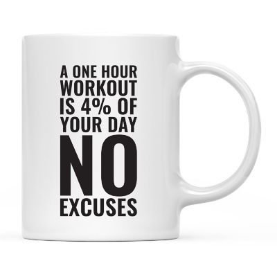 1 Hour Workout 4% Day Ceramic Mug Image 2