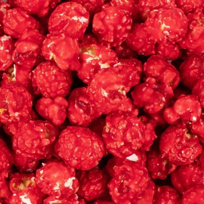 1 lb Red Candy Coated Popcorn Vanilla Flavored (1lb Bag) Image 1