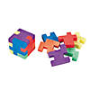 1" Mini Six-Sided Cube Puzzle Rubber Erasers - 12 Pc. Image 1