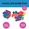 1" Mini Six-Sided Cube Puzzle Rubber Erasers - 12 Pc. Image 1