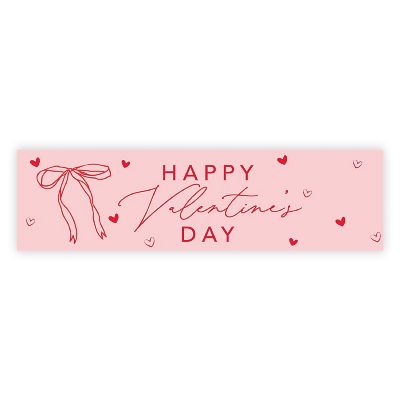 1 Modern Coquette Bow Valentines Banner Image 3