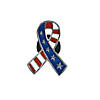 1" Patriotic Red, White & Blue USA Metal Ribbon Pins - 36 Pc. Image 1