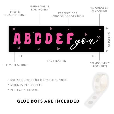 1 PC Galentine ABCDEF You Banner Image 2