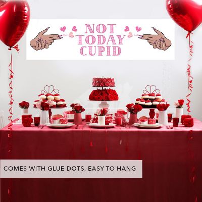 1 PC Galentine Not Today Cupid Banner Image 1