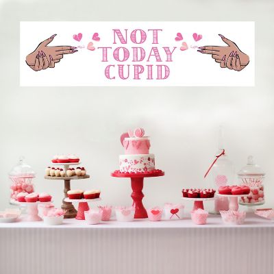 1 PC Galentine Not Today Cupid Banner Image 1