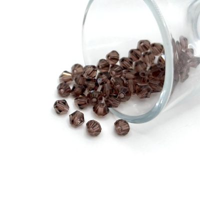1 Strand 6x6mm Purple Bicone Beads Image 1