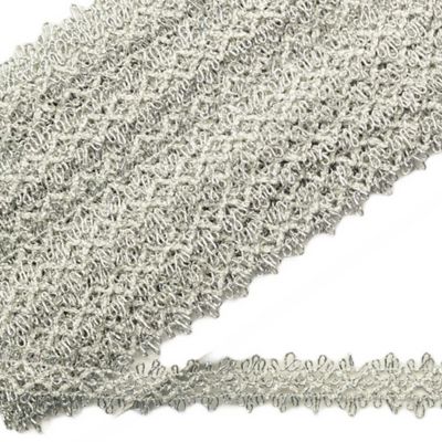 1" x 20 Yards Silver Trim - 5 Packs Trim Image 1