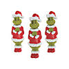 1" x 3 1/2" Dr. Seuss&#8482; The Grinch in Santa Suit Vinyl Toys - 12 Pc. Image 1