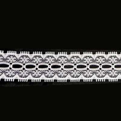 1" x 300 Yards Ivory Flat Lace Trim Roll Image 2