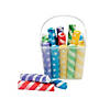 1" x 4" Stripe & Polka Dot Sidewalk Chalk with Bucket - 20 Pc. Image 1