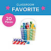 1" x 4" Stripe & Polka Dot Sidewalk Chalk with Bucket - 20 Pc. Image 1