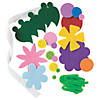 10 1/2" Self-Adhesive Felt Colorful Flower Bouquet Craft Kit - Makes 12 Image 1